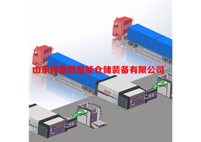 集裝箱自動裝車機如何進行袋料裝車？